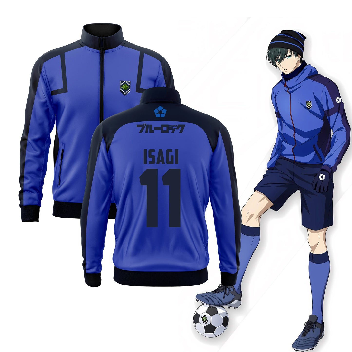Chaqueta blue lock Azul